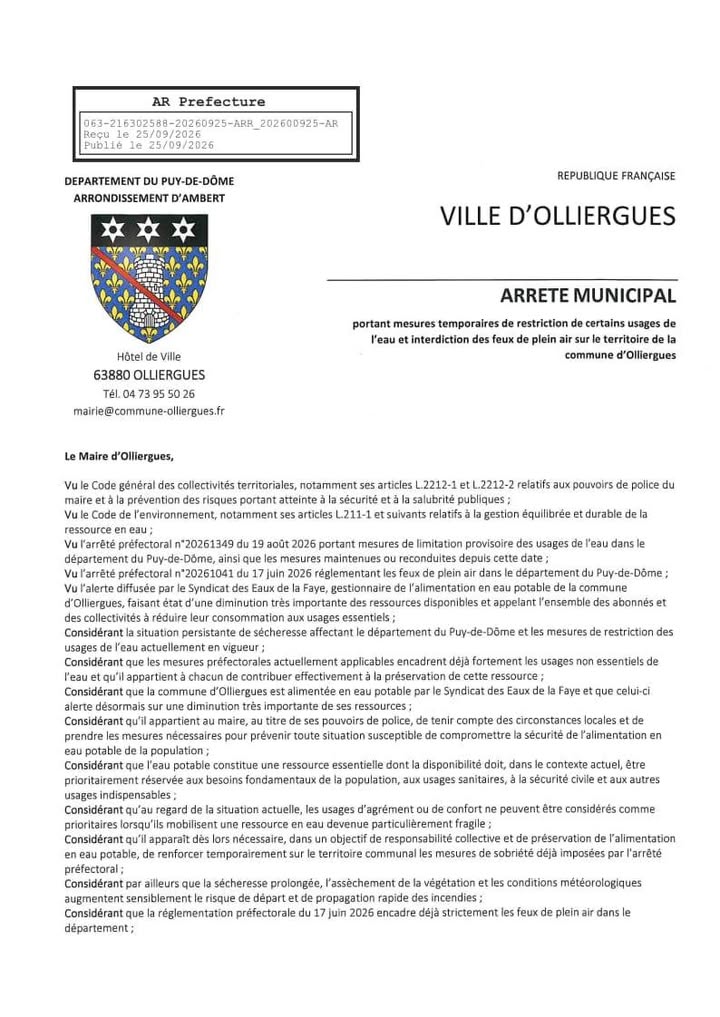 Illustration de la publication de la commune